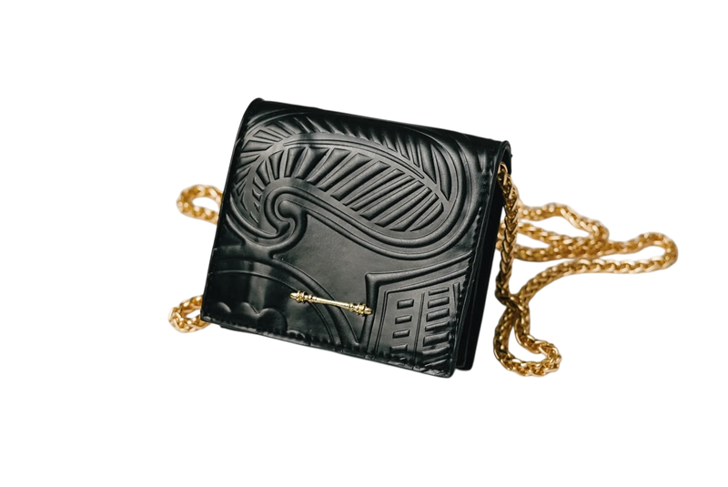 BLACK OKHTEIN WALLET BAG