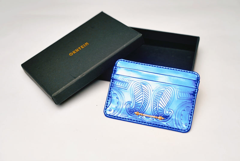 BLUE OKHTEIN CARDHOLDER
